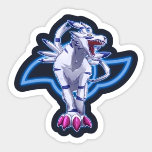 fanart garurumon Sticker